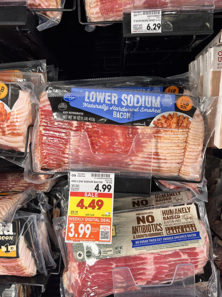 kroger bacon shelf image