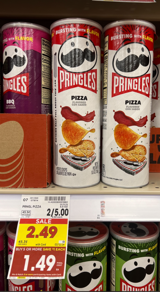 Pringles Kroger Shelf Image