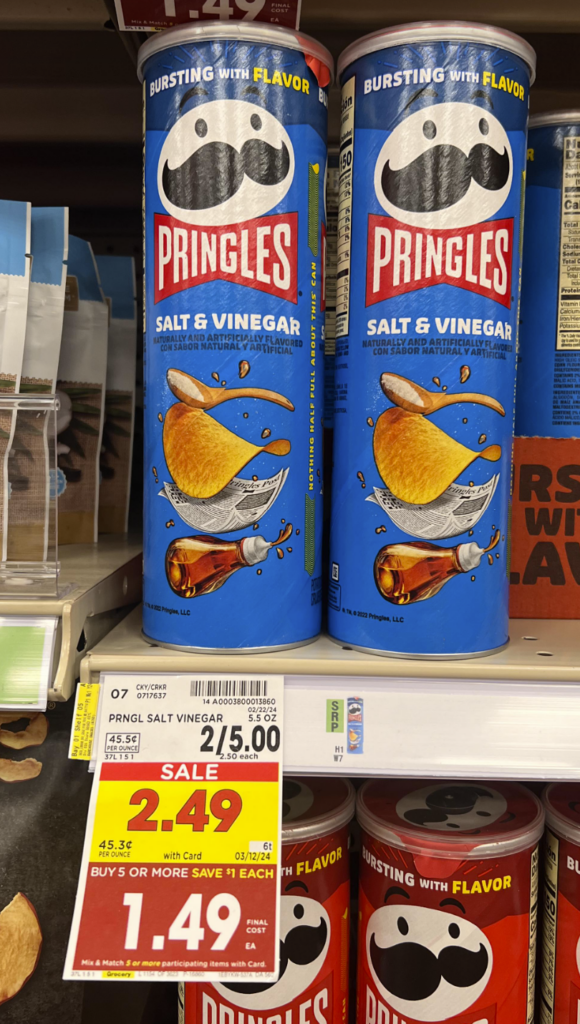 Pringles Kroger Shelf Image