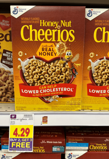 General Mills Cheerios Kroger Shelf Image