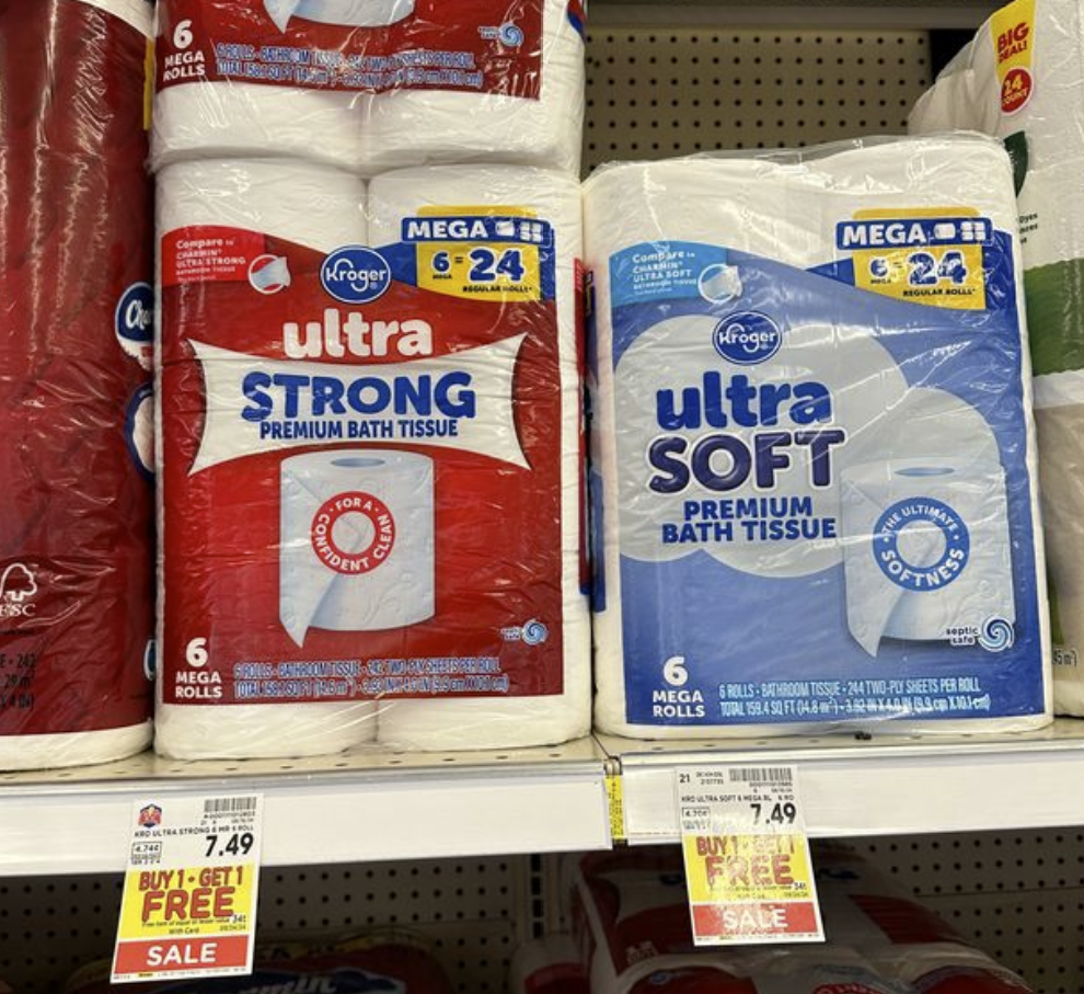 Kroger Ultra Toilet Paper Shelf Image