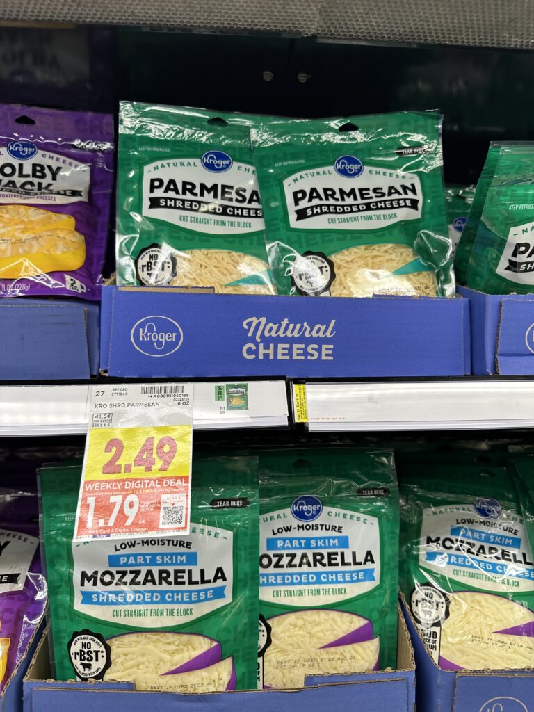 kroger cheese shelf image