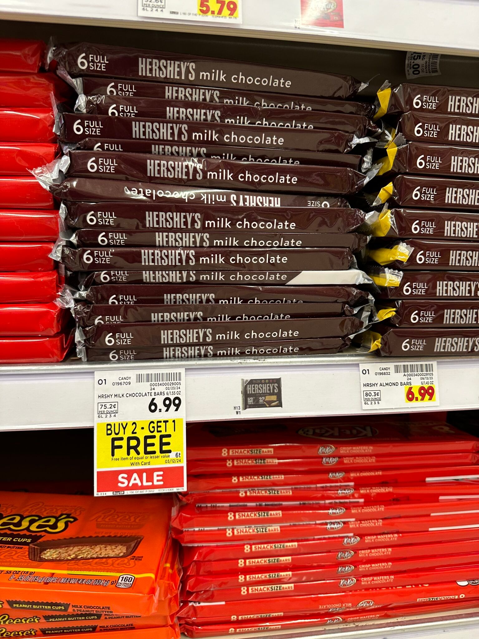 Hershey's Bars and Reese's Cups are B2G1 FREE at Kroger! - Kroger Krazy