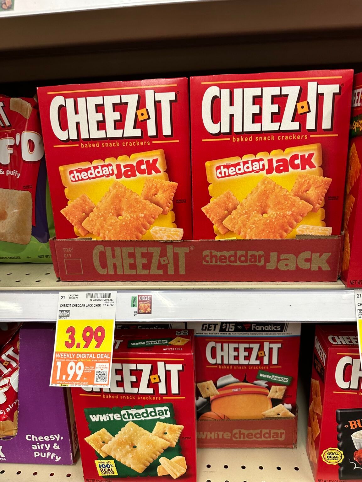 Cheez-It, Club or Town House Crackers as low as $1.99! - Kroger Krazy