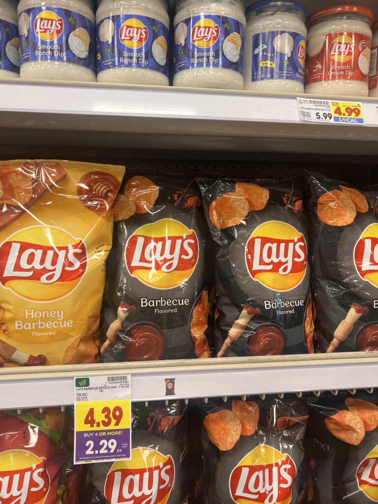 lays chips kroger shelf image
