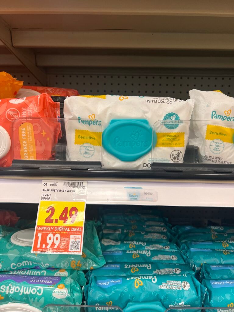 pampers wipes kroger shelf image