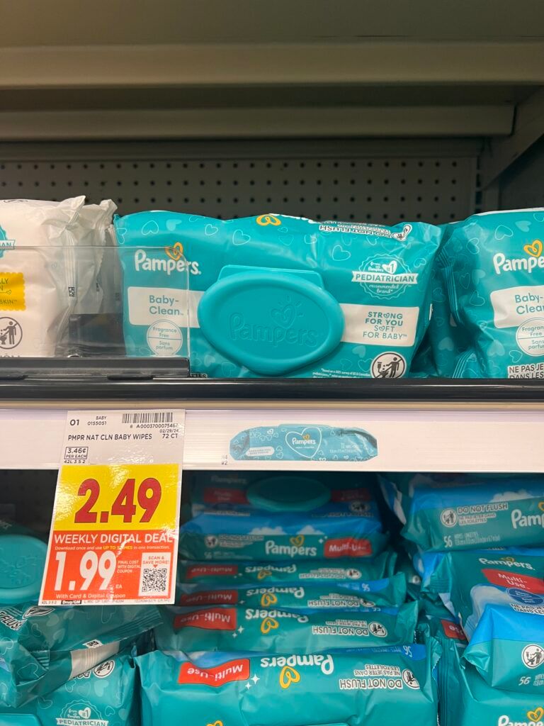 pampers wipes kroger shelf image