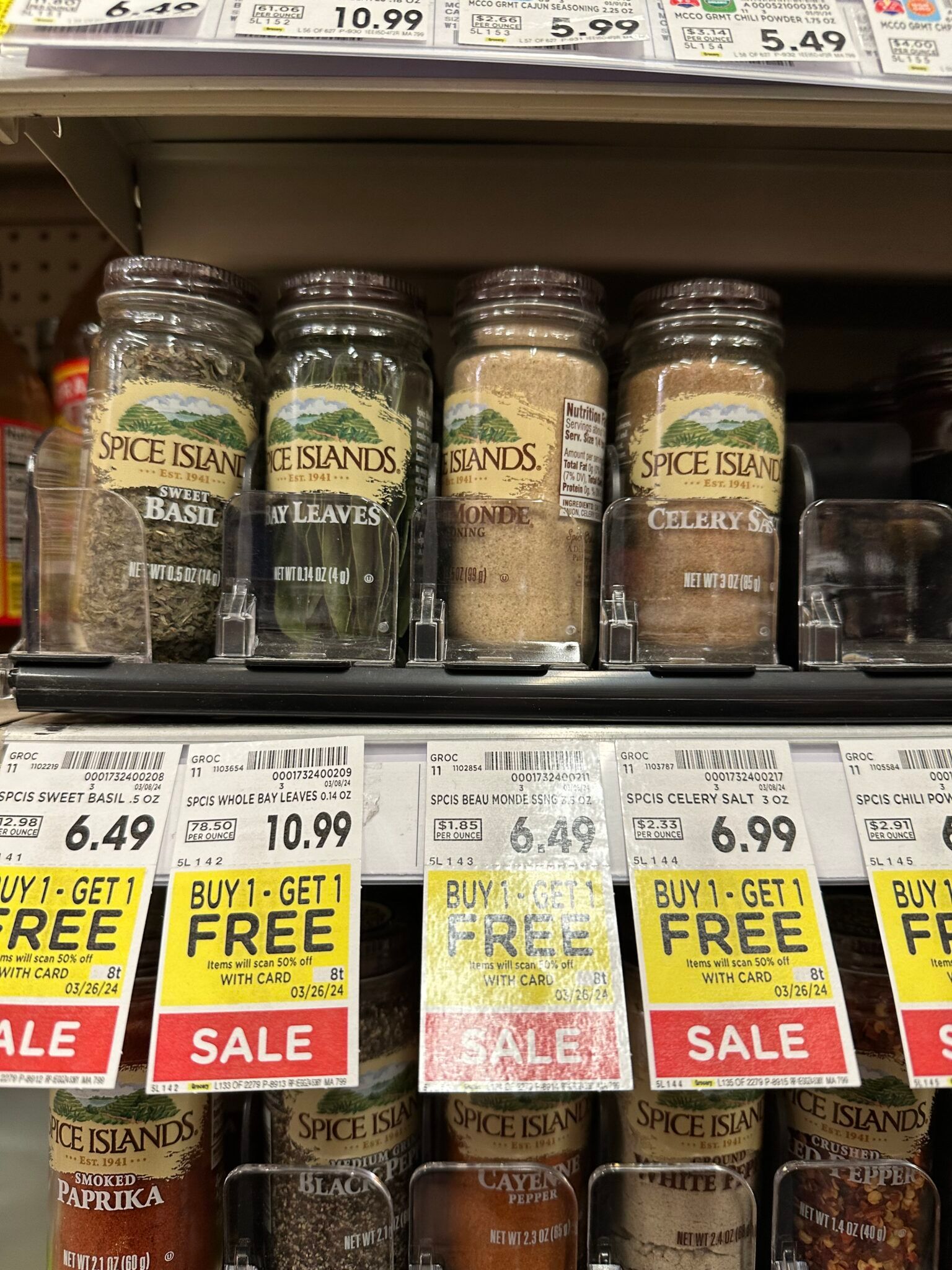 Mrs Dash, Weber and Spice Island Spices are B1G1 FREE at Kroger ...