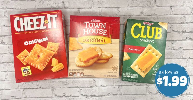 Cheez-It, Club or Town House Crackers as low as $1.99! - Kroger Krazy