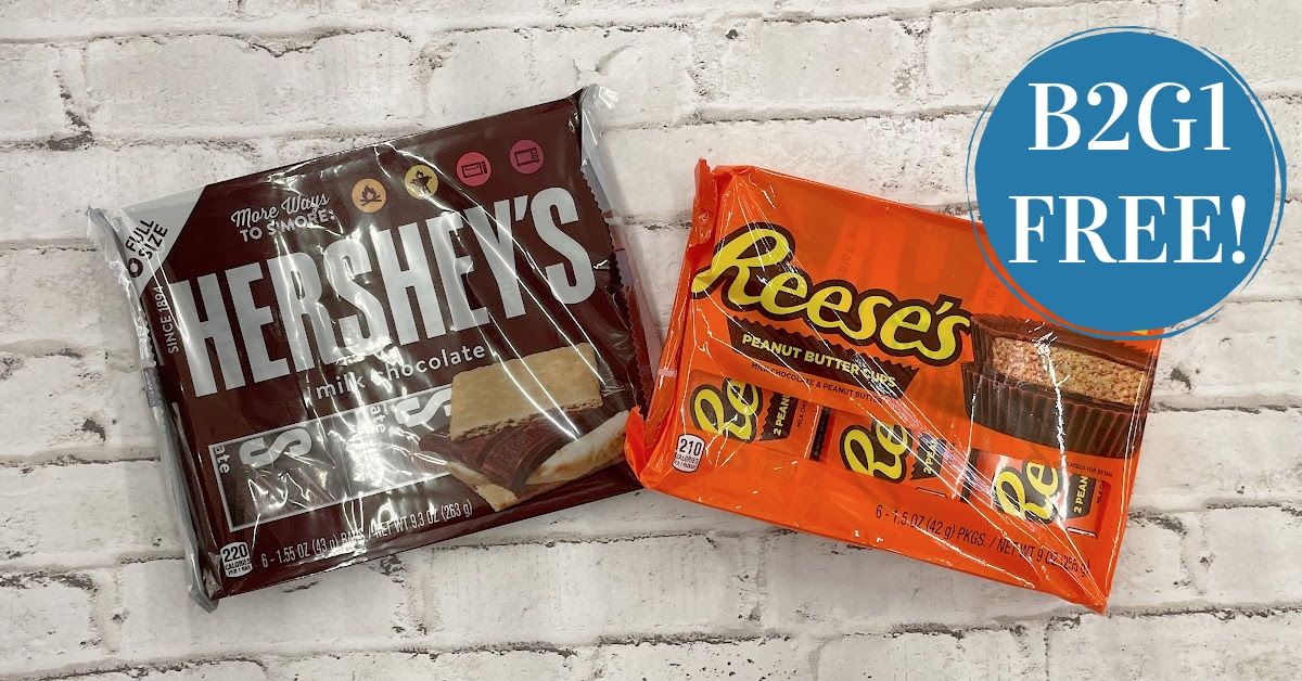 Hershey's Bars and Reese's Cups are B2G1 FREE at Kroger! - Kroger Krazy