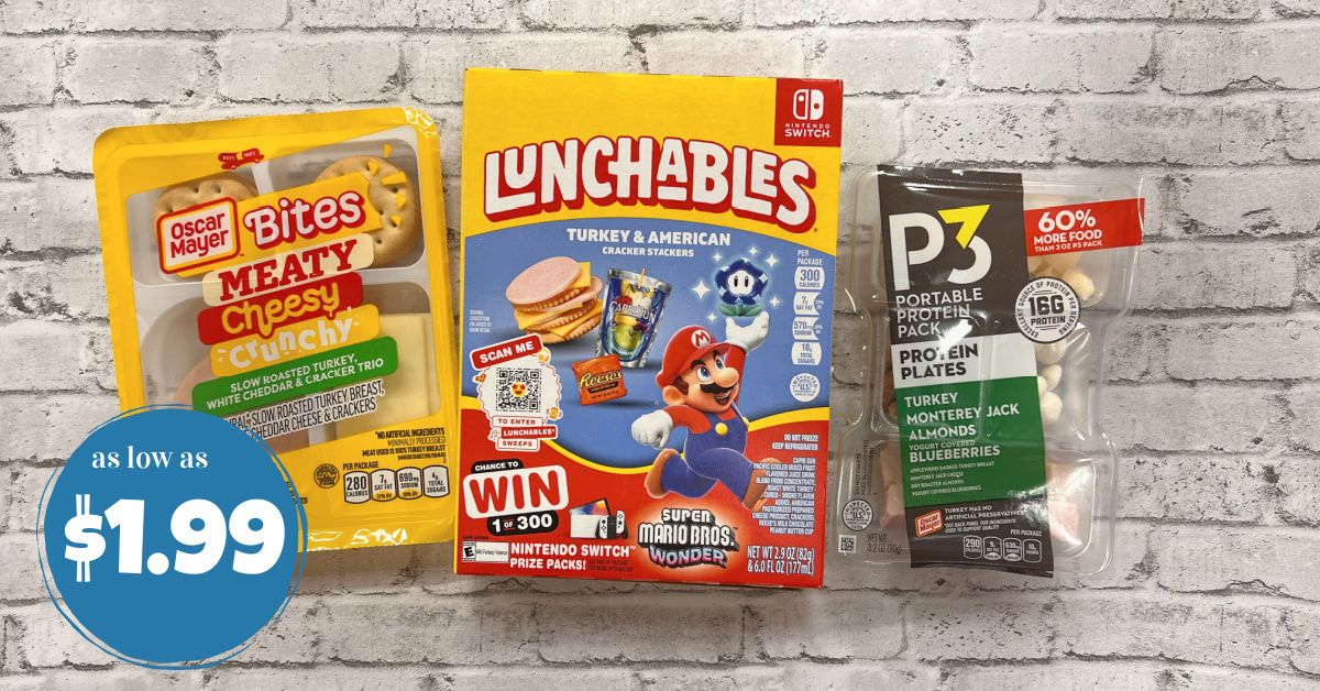 Oscar Mayer Bites, Lunchables and P3 Packs as low as $1.99! - Kroger Krazy