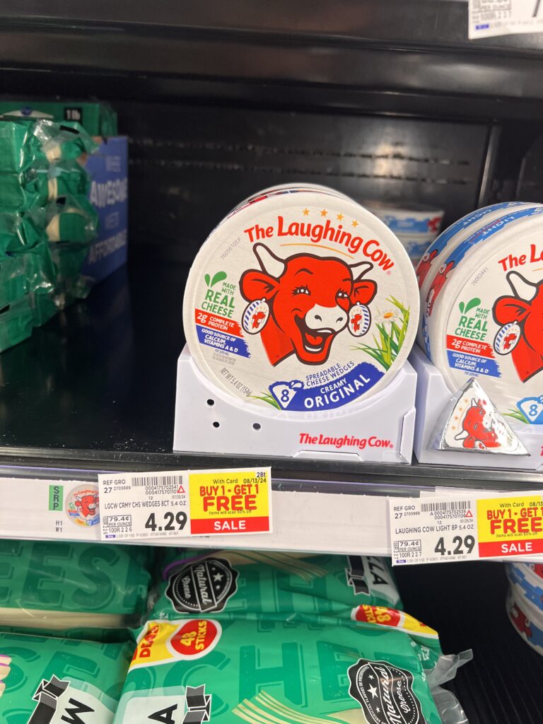 The Laughing Cow Cheese Kroger Shelf Image