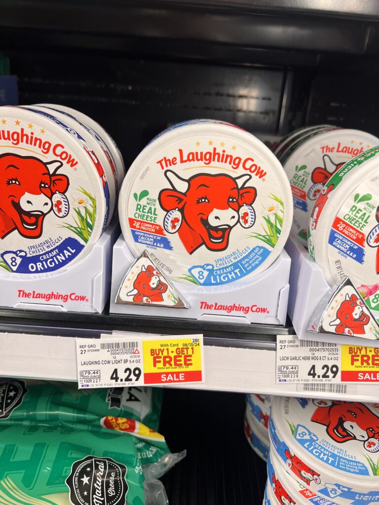 The Laughing Cow Cheese Kroger Shelf Image