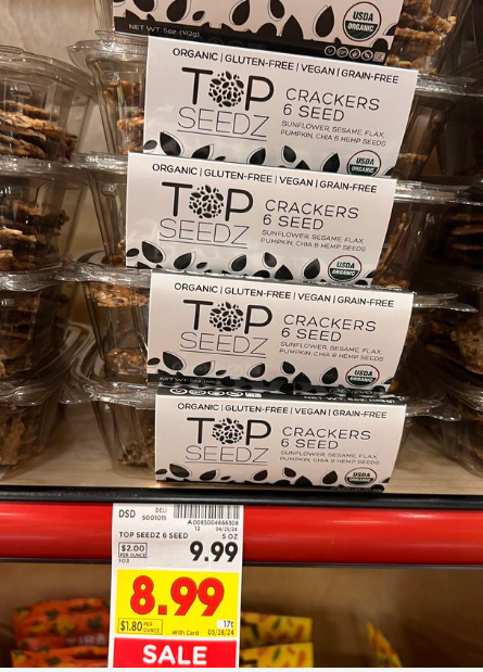 Top Seedz Crackers Kroger Shelf Image