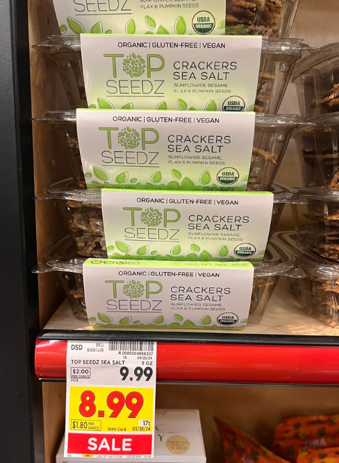 Top Seedz Crackers Kroger Shelf Image