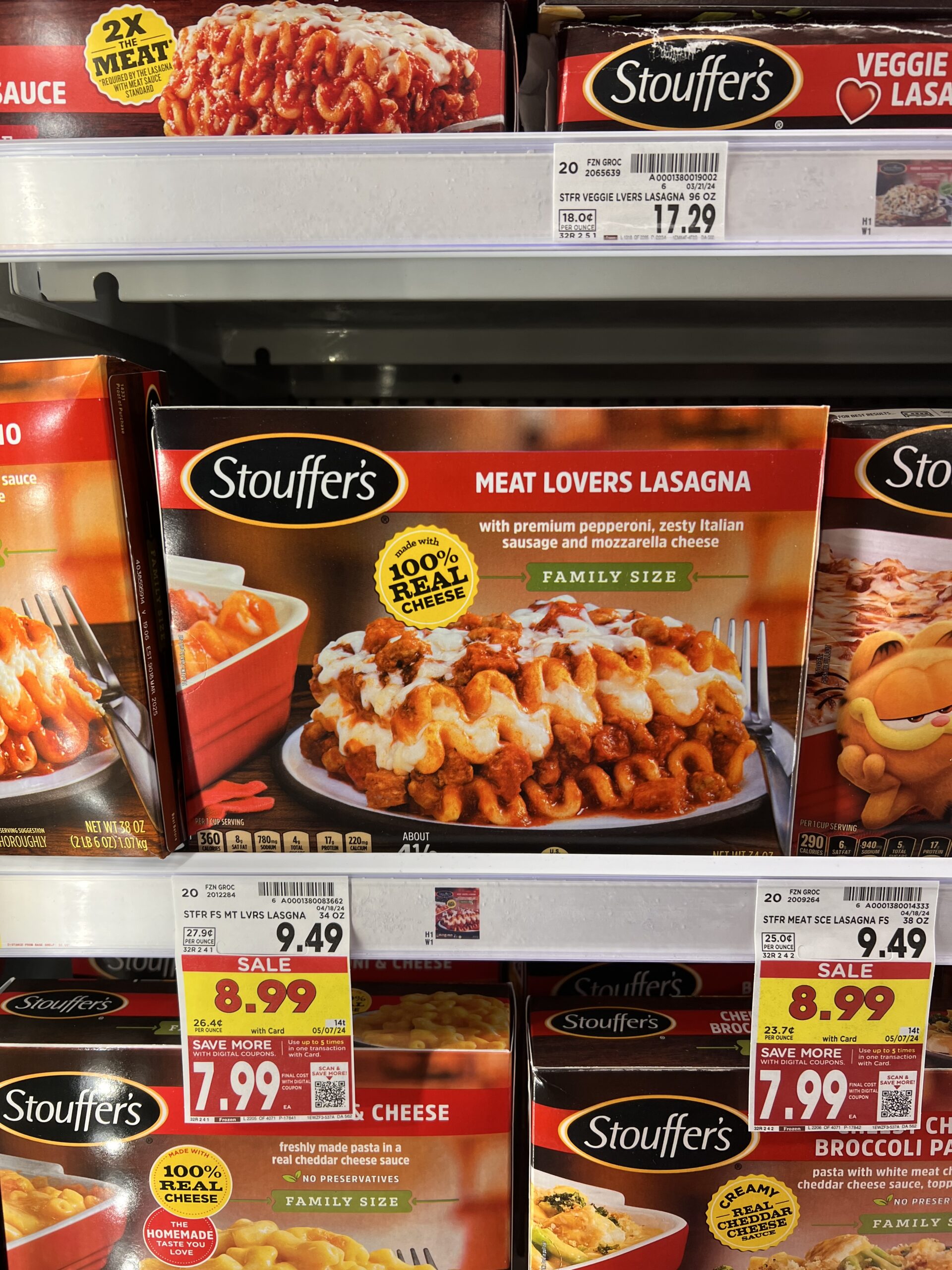 Stouffer's Family Size Entrees as low as $7.99! - Kroger Krazy