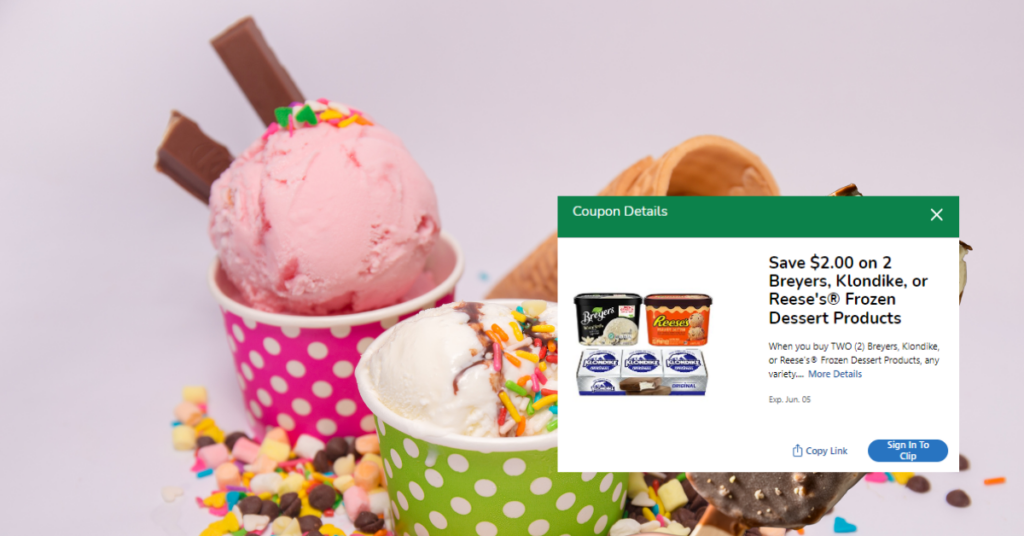Breyers Ice cream kroger digital coupon (1)