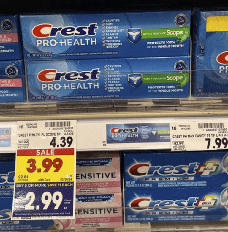 Crest Pro-Health Toothpaste is as low as FREE + $1.01 Money Maker ...