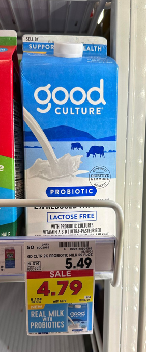 Good Culture Milk Kroger Shelf Image