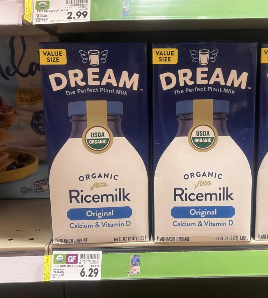 Dream ricemilk kroger shelf Image