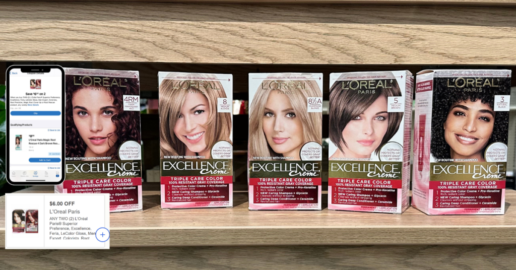 L'oreal Paris Excellence Hair Color Kroger Digital and printable coupon
