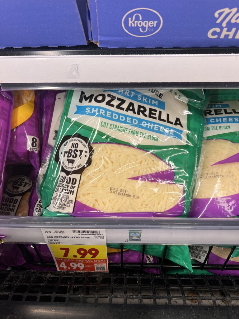 kroger cheese shelf image