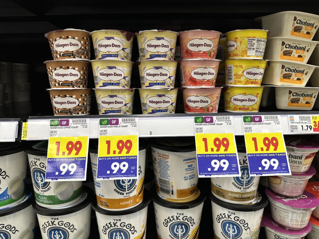 haagen-dazs yogurt kroger shelf image