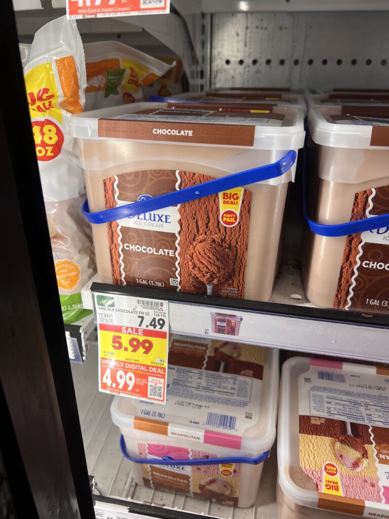 kroger pail ice cream kroger shelf image