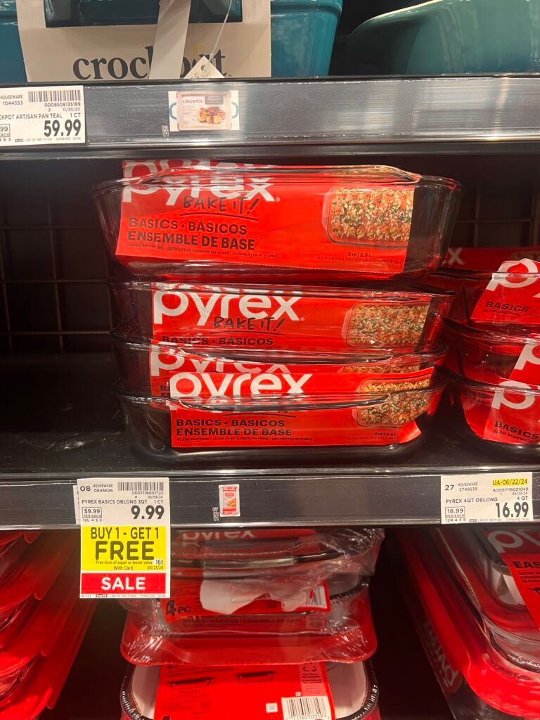 Pyrex B1g1 Free Kroger Shelf images