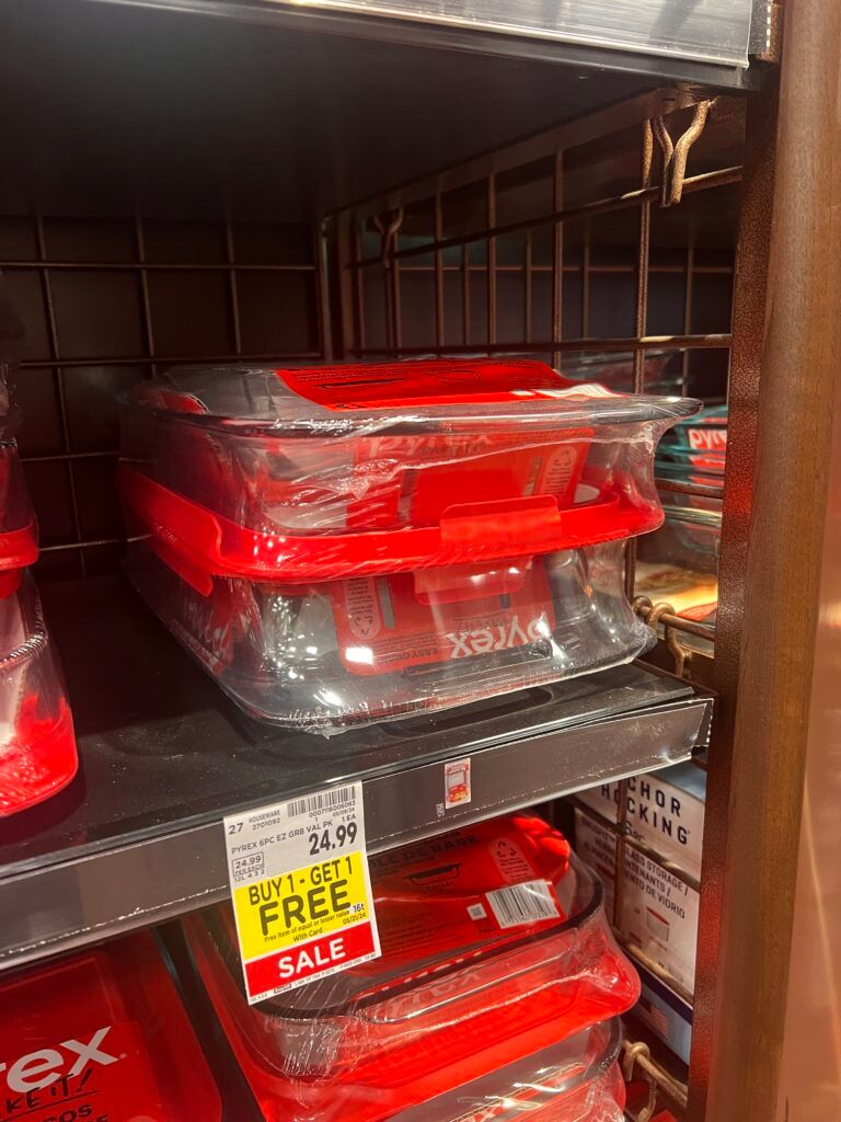 Pyrex B1g1 Free Kroger Shelf images