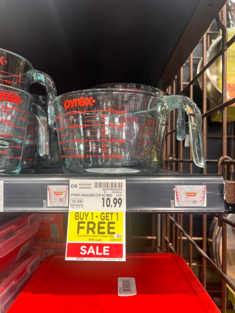 Pyrex B1g1 Free Kroger Shelf images