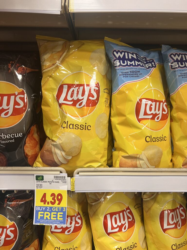 Lays Potato Chips Kroger Shelf Image
