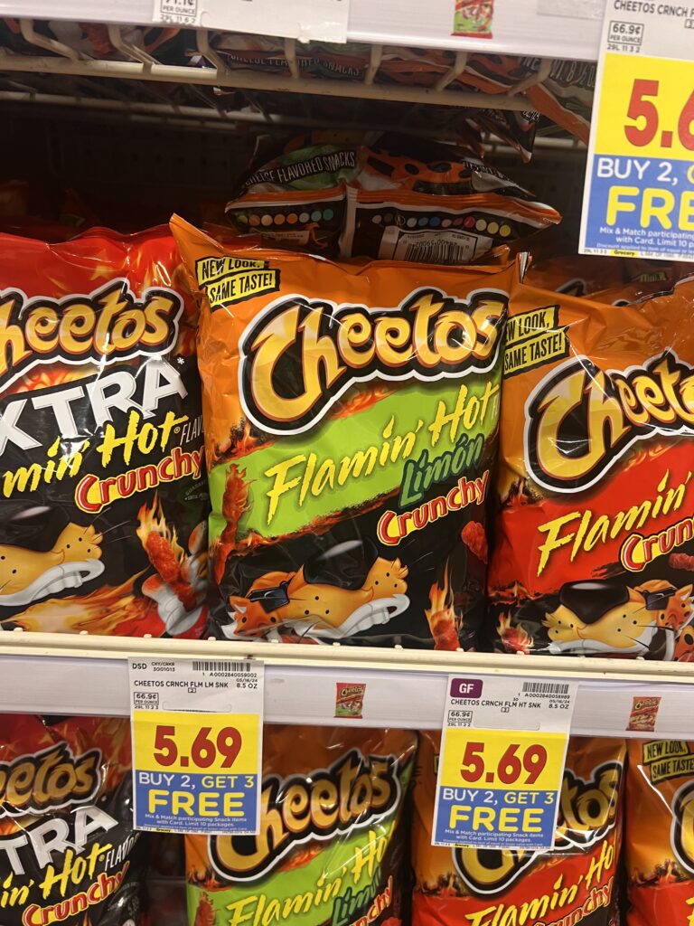 Cheetos Kroger Shelf Image