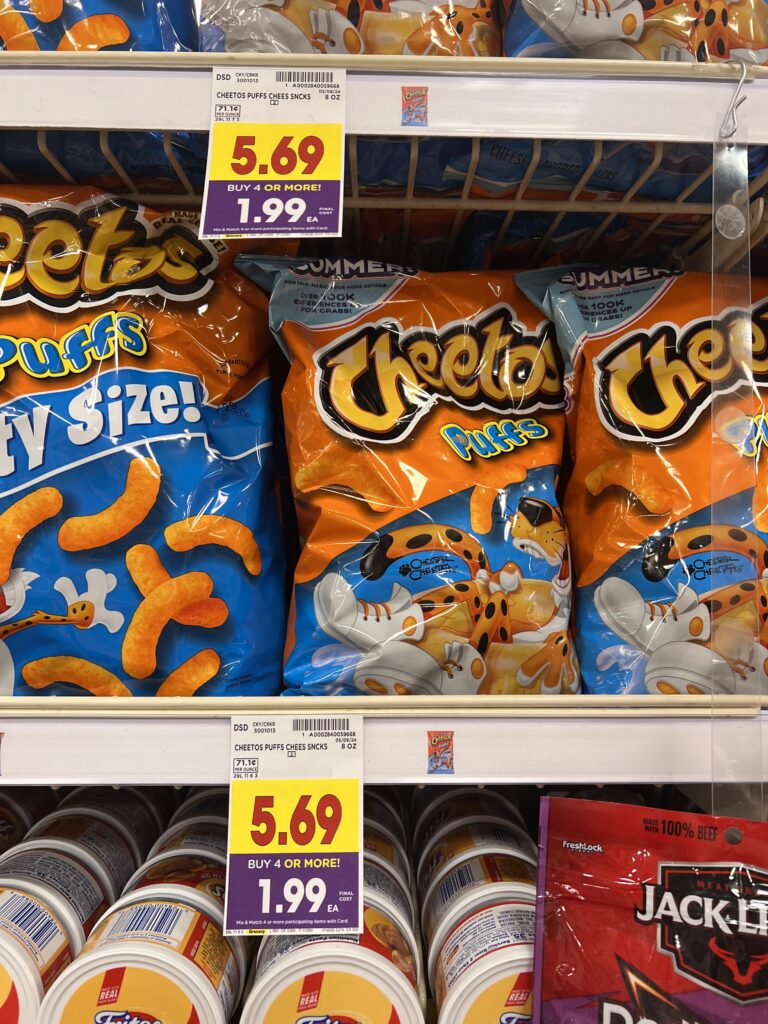 cheetos, fritos and lays kroger shelf image (1)