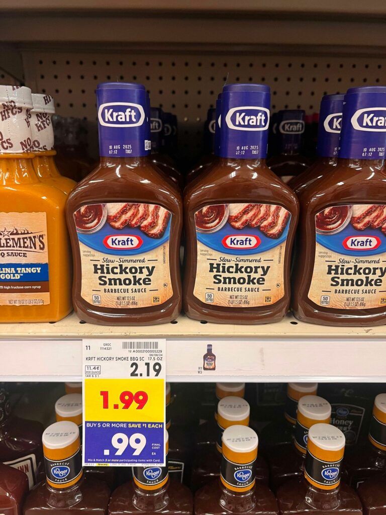 Kraft Barbecue Sauce Kroger Shelf Image