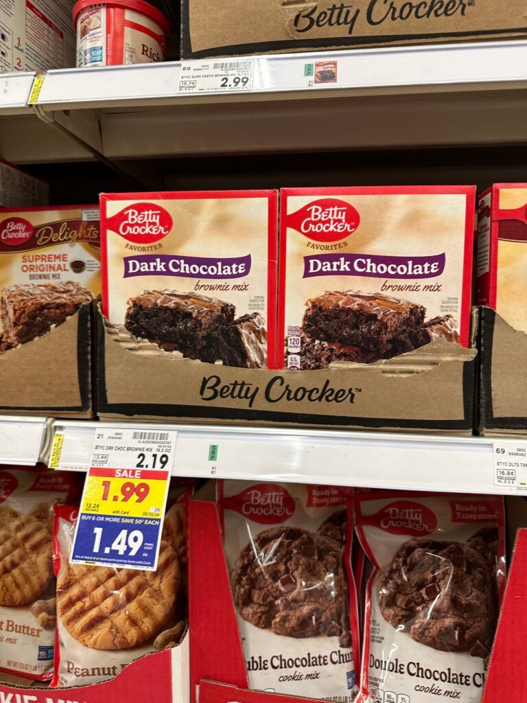 BC cake and brownie mix kroger shelf image (1)