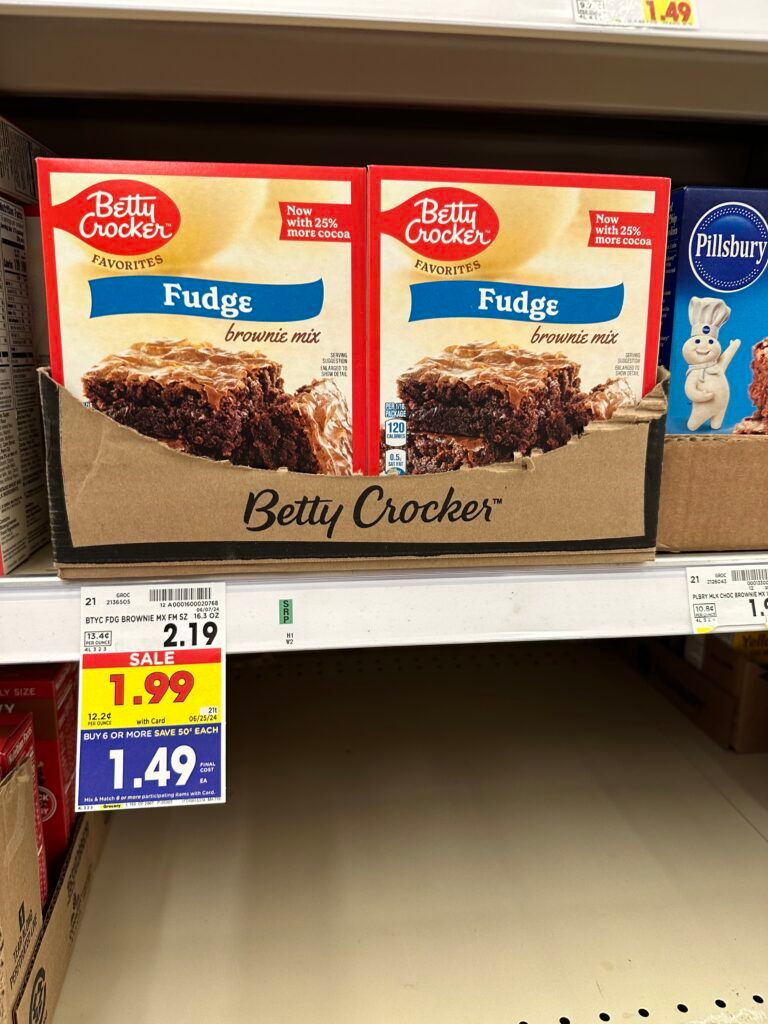 BC cake and brownie mix kroger shelf image (1)