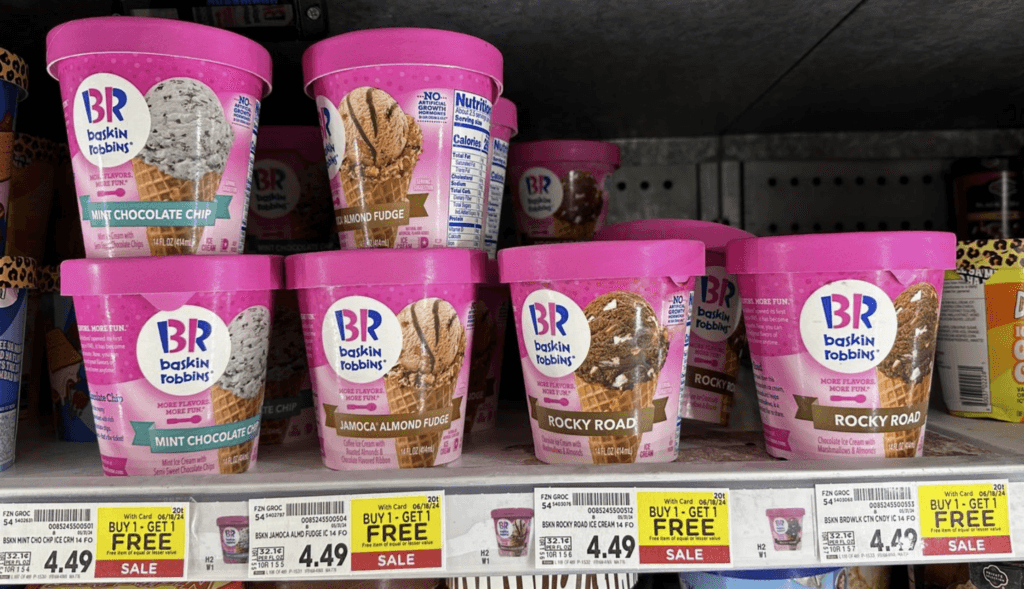 Baskin Robbins Ice Cream Kroger Shelf Image