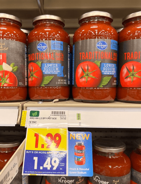 Kroger Pasta Sauce Shelf Im