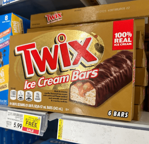 Mars Ice Cream Bars Kroger Shelf IMage