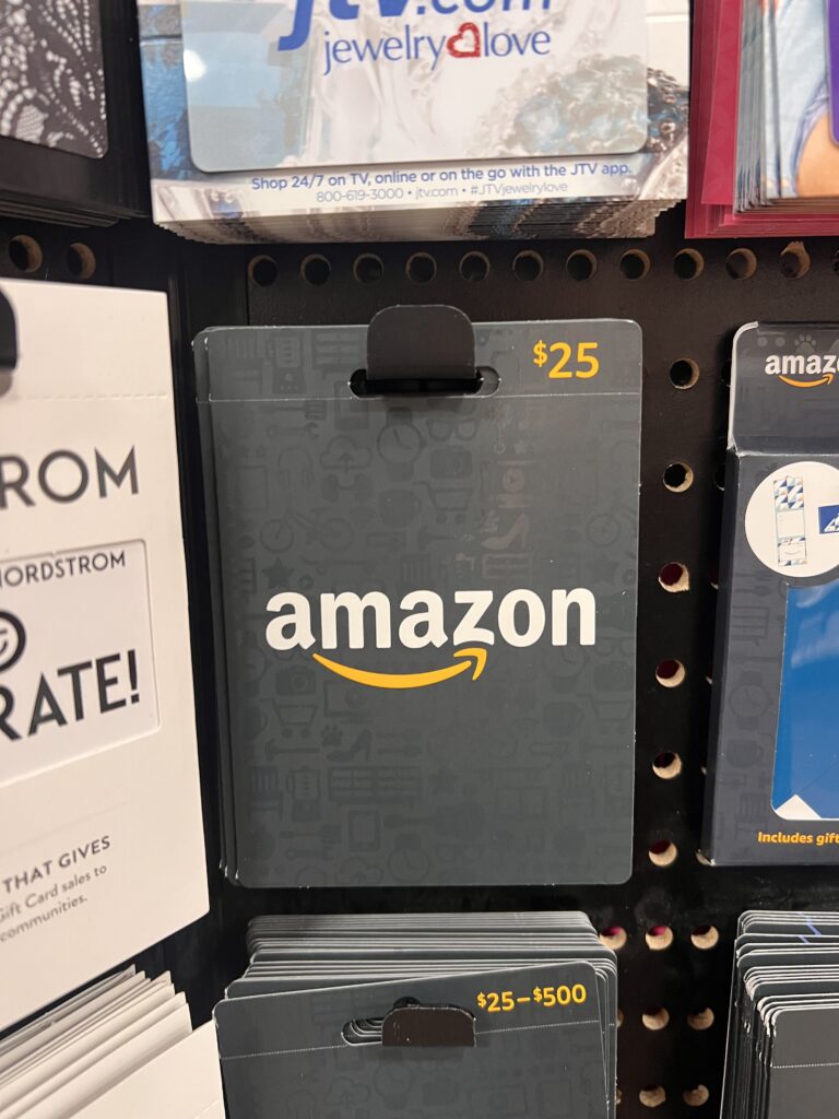 Amazon Gift Card Kroger Shelf Image