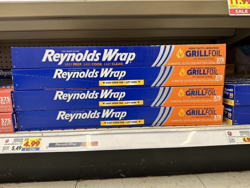 Reynold's Wrap Foil Kroger Shelf Image