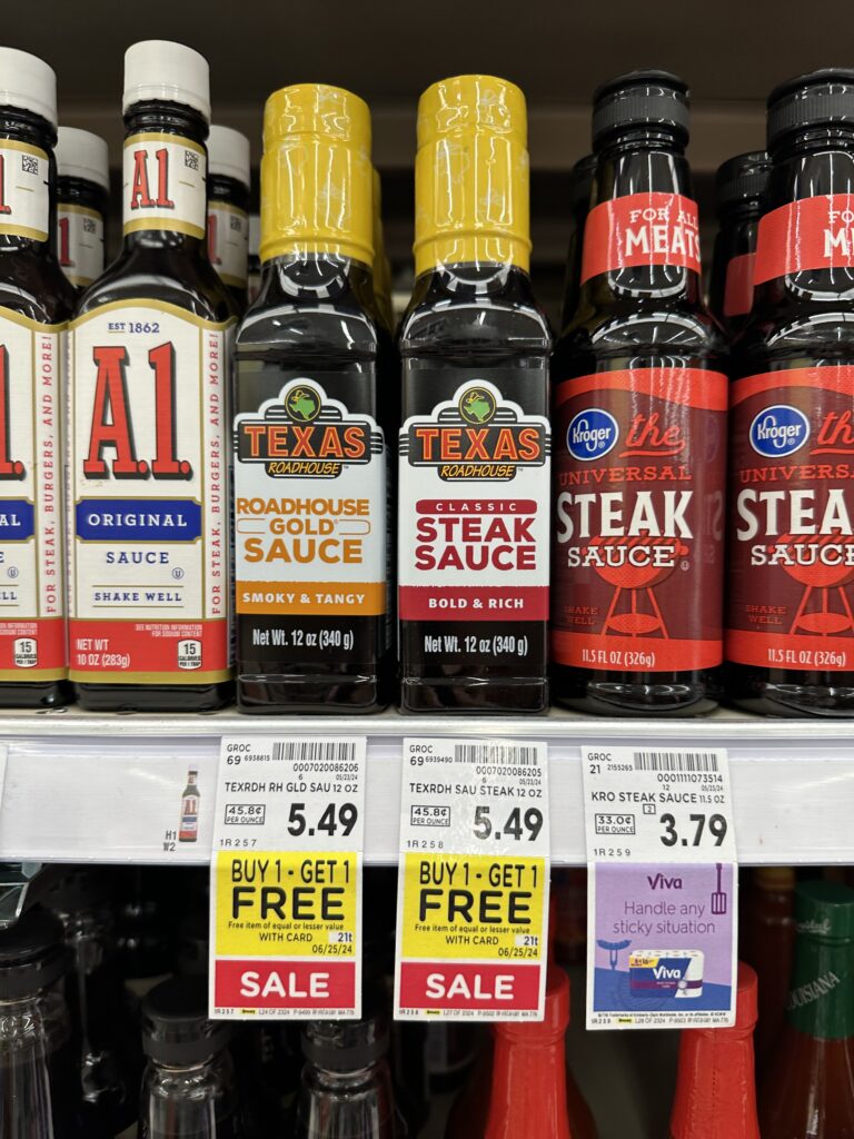 texas roadhouse steak sauce kroger shelf image