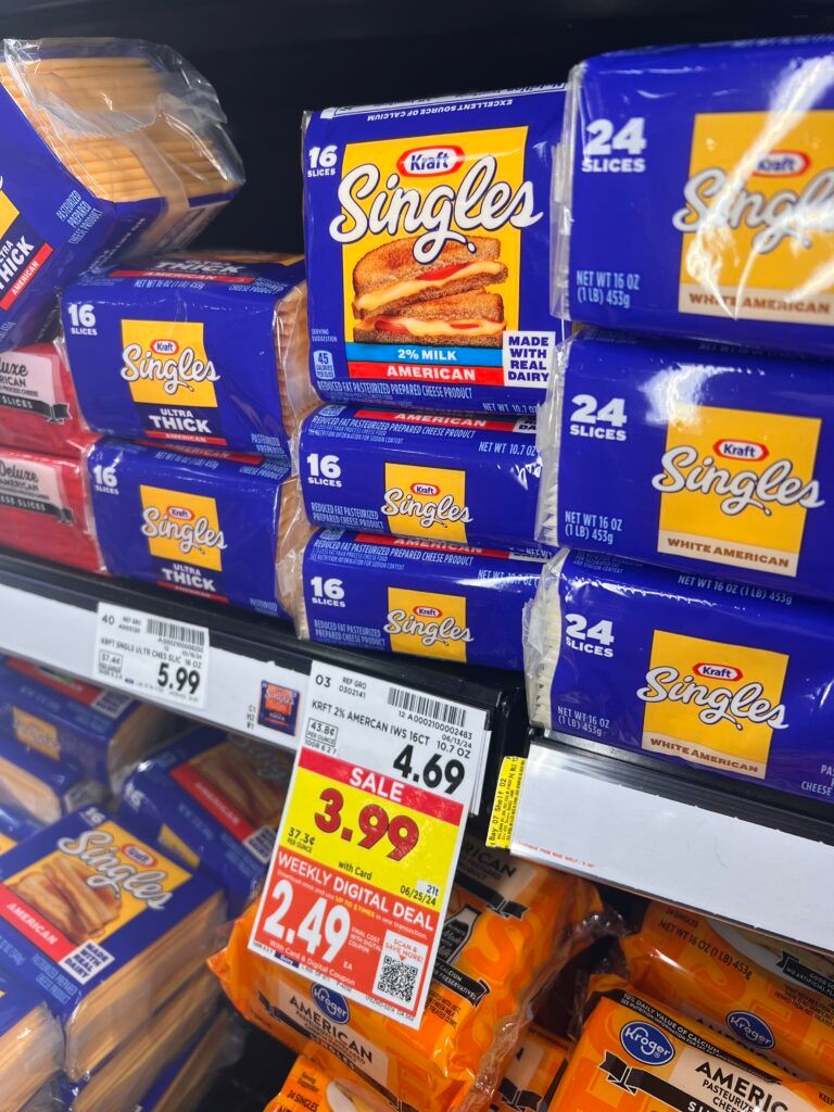 kraft single kroger shelf image