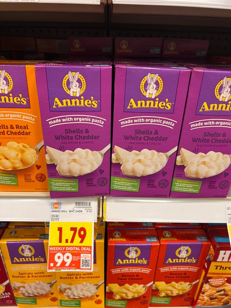 annie's mac and chees kroger shelf image (1)