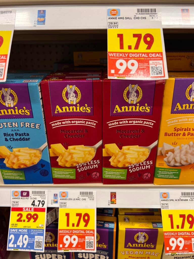 annie's mac and chees kroger shelf image (1)