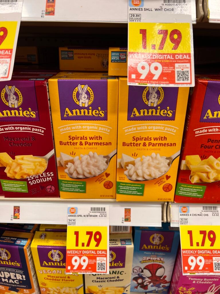 annie's mac and chees kroger shelf image (1)