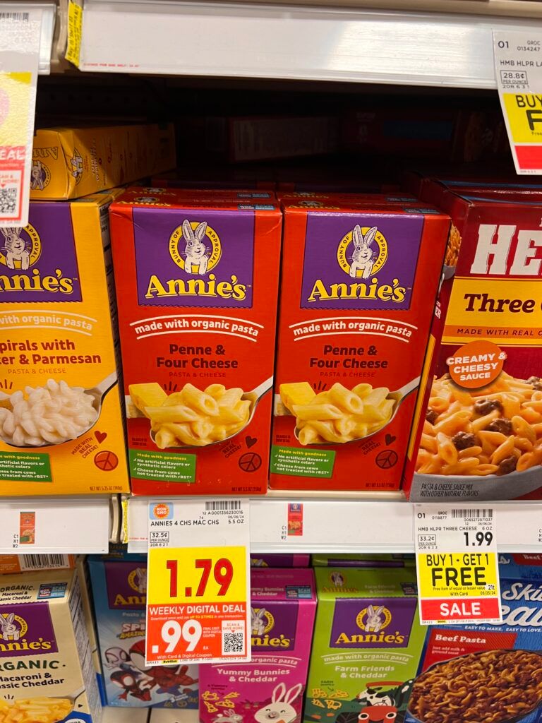 annie's mac and chees kroger shelf image (1)