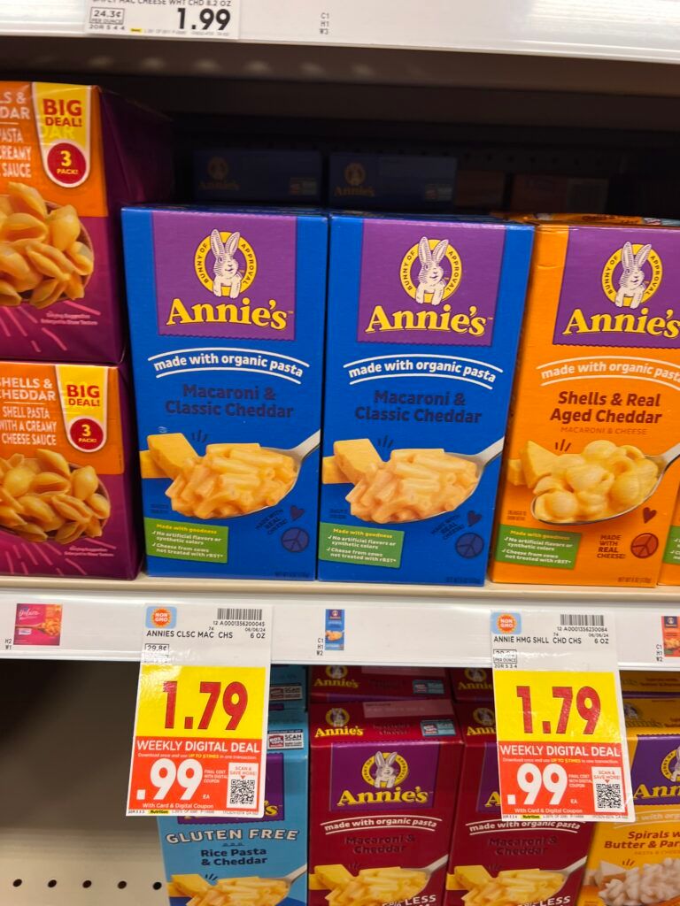 annie's mac and chees kroger shelf image (1)