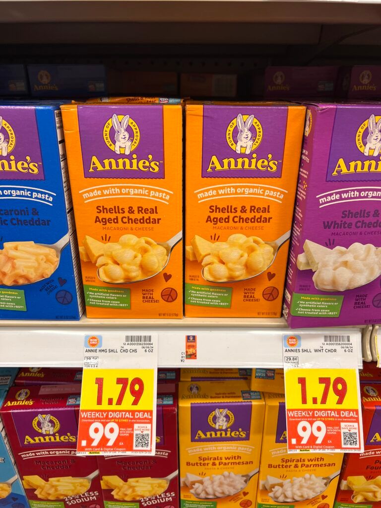 annie's mac and chees kroger shelf image (1)